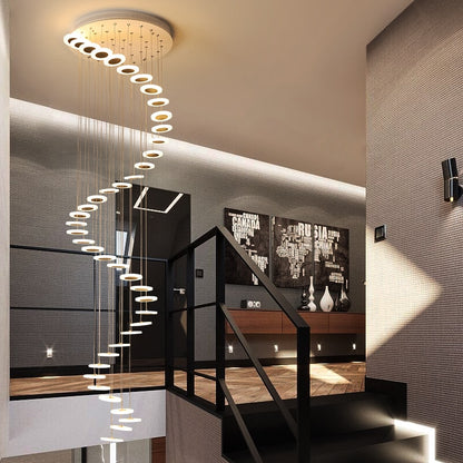"Modern Illumination" - Luxury Stairway Chandelier