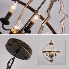 Load image into Gallery viewer, &quot;The Farmhouse&quot; - Rustic Metal Farmhouse Style Chandelier
