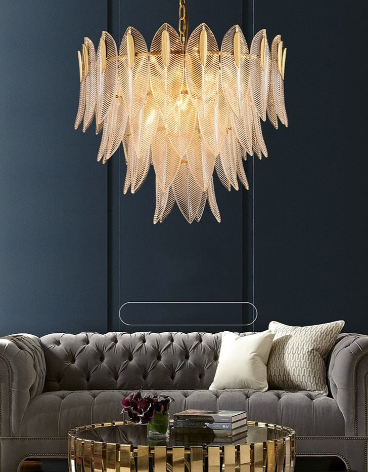 "French Feathers" - Luxury Living Room/Dining Chandelier