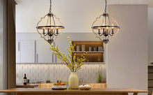 Load image into Gallery viewer, &quot;The Farmhouse&quot; - Rustic Metal Farmhouse Style Chandelier
