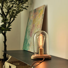 Load image into Gallery viewer, &quot;Solo Edison&quot; - Vintage Glass Desk Lamp
