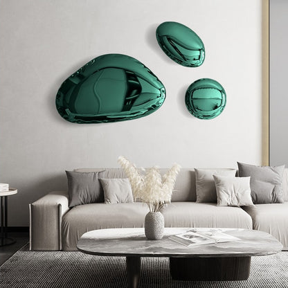 "Riffelsee" - Ultra Gloss Stainless Steel Wall Sculpture