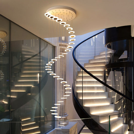 "Modern Illumination" - Luxury Stairway Chandelier