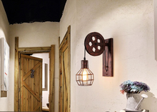 Load image into Gallery viewer, &quot;The Pulley&quot; Retro Wall Lamp
