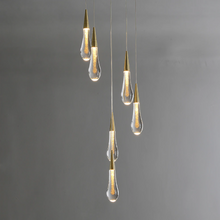Load image into Gallery viewer, &quot;Water Drops&quot; - Luxury Crystal Glass Pendant Light
