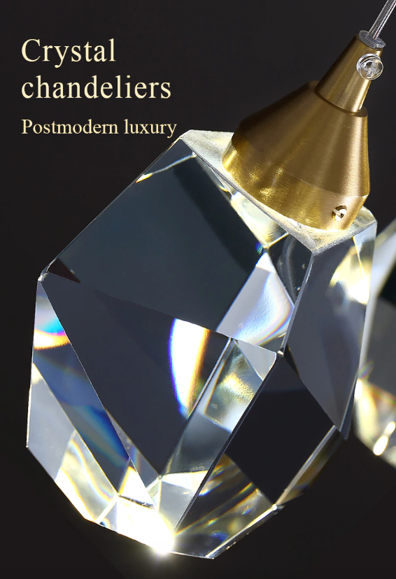 "Crystal Rocks" - Luxury Individual Pendant Light