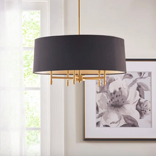 Load image into Gallery viewer, &quot;Gold &amp; Black&quot; - Modern Luxury Chandelier
