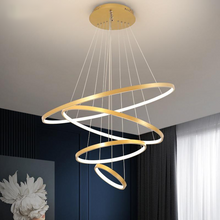 Load image into Gallery viewer, &quot;Noble Rings&quot; - Minimalist Modern Pendant Light

