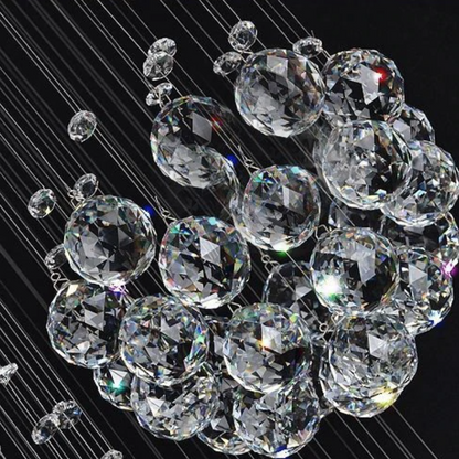"The Planets" - 3D Crystal Staircase Chandelier