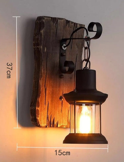 "Retro Lantern" - Vintage Wall Lamp