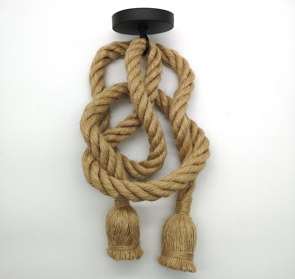 "Knot & Tie" - Rope Hanging Light
