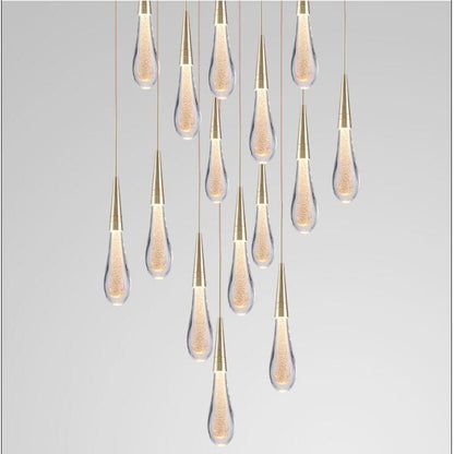 "Water Drops" - Luxury Crystal Glass Pendant Light