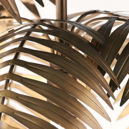 "Palm Paradise" - Antique Bronze Chandelier