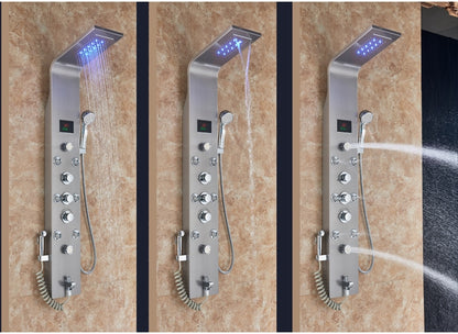 "The Ultimate Shower" - LED, Waterfall, Massage Shower Panel