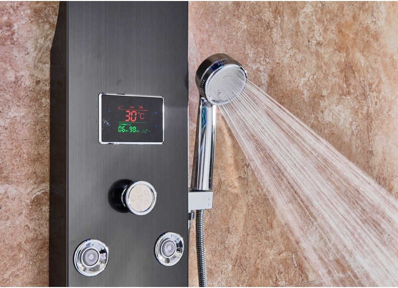 "The Ultimate Shower" - LED, Waterfall, Massage Shower Panel