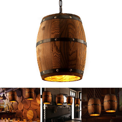 Wine Barrel Ceiling Lamp
