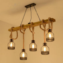 Load image into Gallery viewer, &quot;The Plank&quot; Vintage Rope Loft Light
