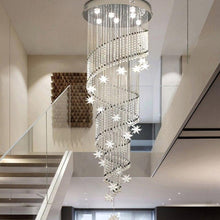 Load image into Gallery viewer, &quot;The Majestic&quot; - Modern Crystal Spiral Chandelier
