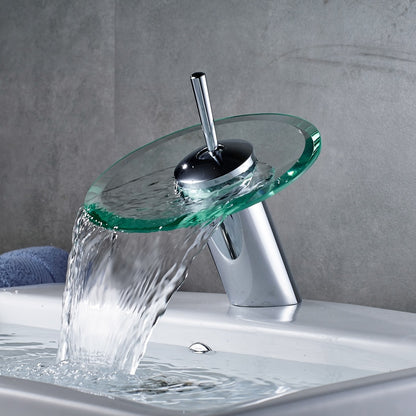 "Glass Edge" - Contemporary Bathroom Sink Faucet