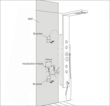 Load image into Gallery viewer, &quot;The Ultimate Shower&quot; - LED, Waterfall, Massage Shower Panel
