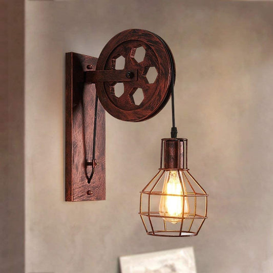 "The Pulley" Retro Wall Lamp